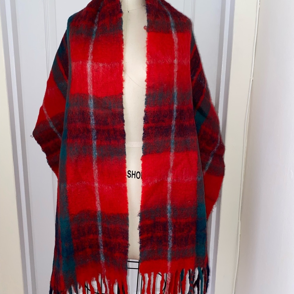 Jcrew wool plaid scarf